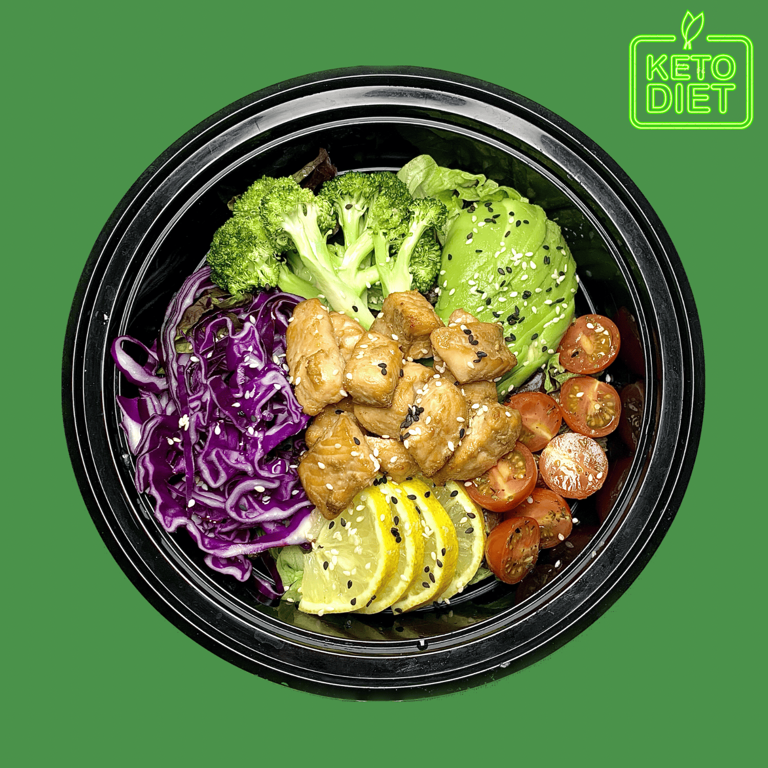 Salmon keto bowl category